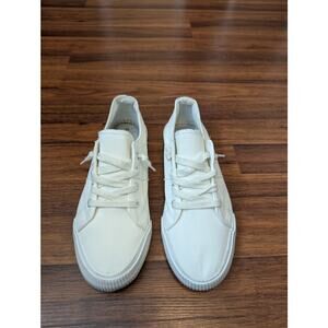 Tommy Bahama White Canvas Slip On Sneakers Size 10